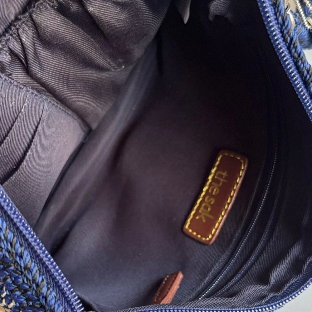 The Sak crochet bag tote and wristlet Combo set